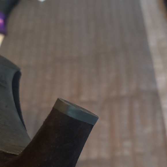 Stuart Weitzman Black Suede chunkier heal size 8.5 - Picture 10 of 12